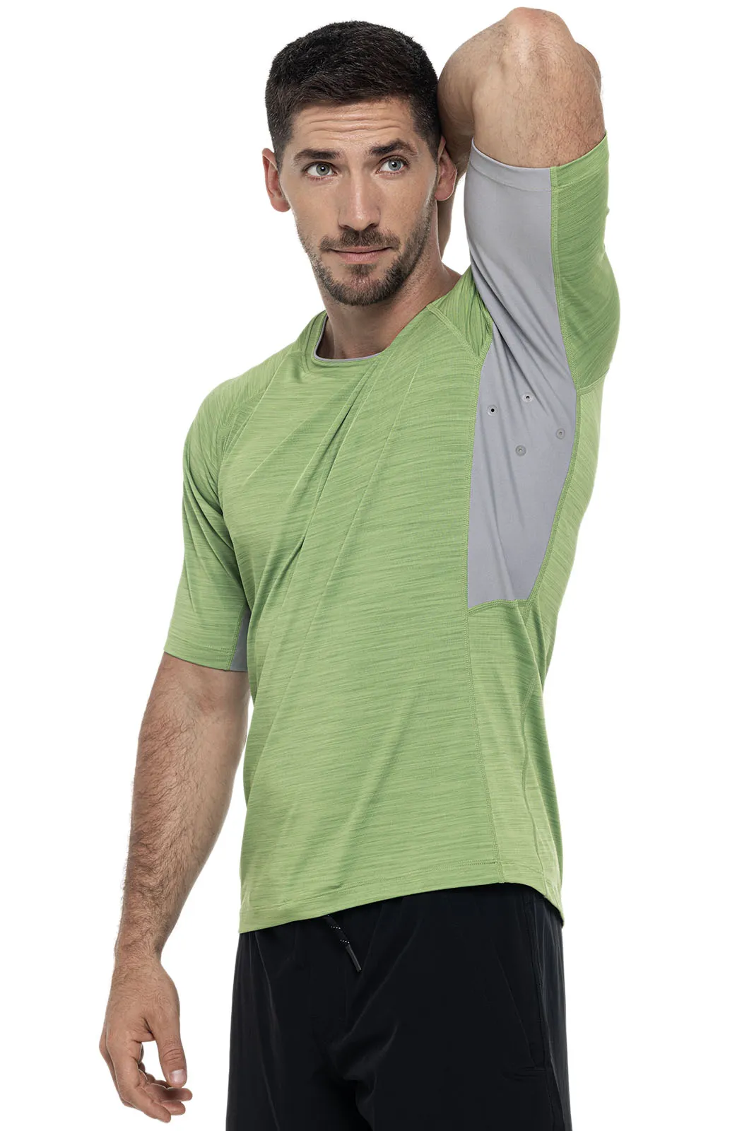 Men's Ultimate Short Sleeve Rash Guard  |  Soft Fern Line