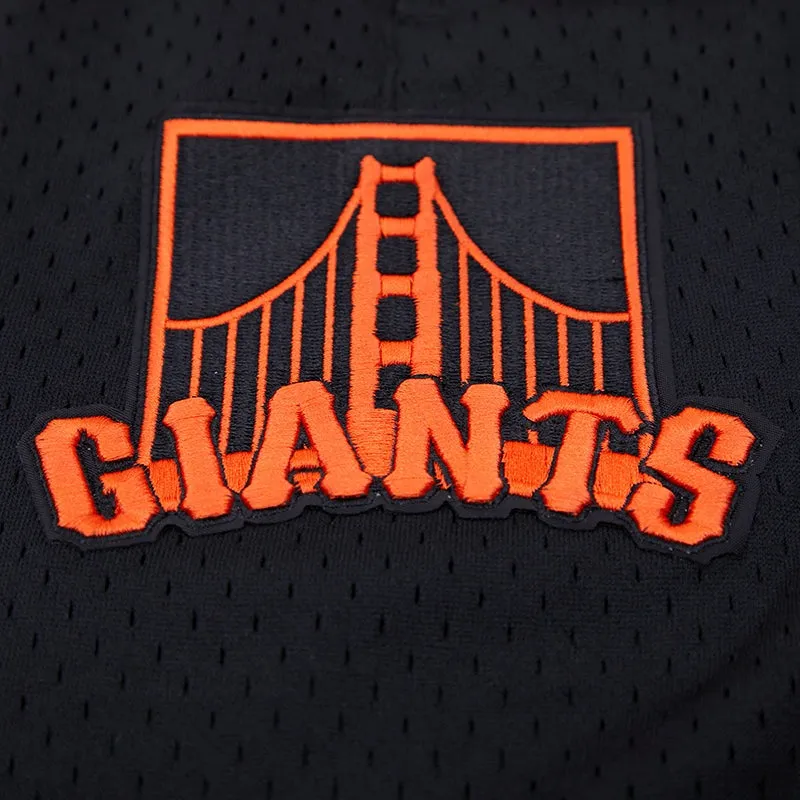 MLB SAN FRANCISCO GIANTS LOGO MEN'S MESH SHORT (BLACK)