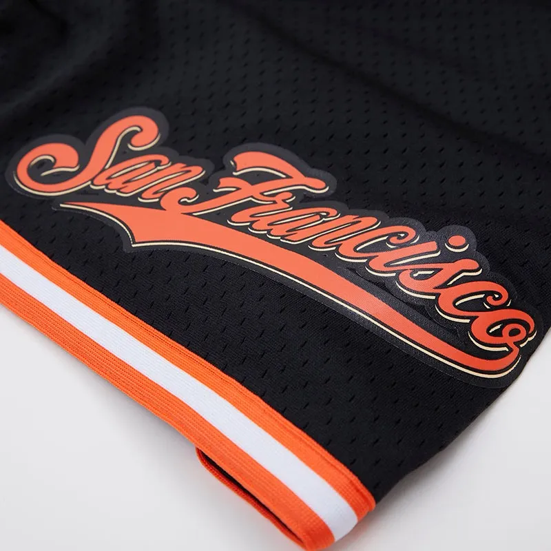 MLB SAN FRANCISCO GIANTS LOGO MEN'S MESH SHORT (BLACK)