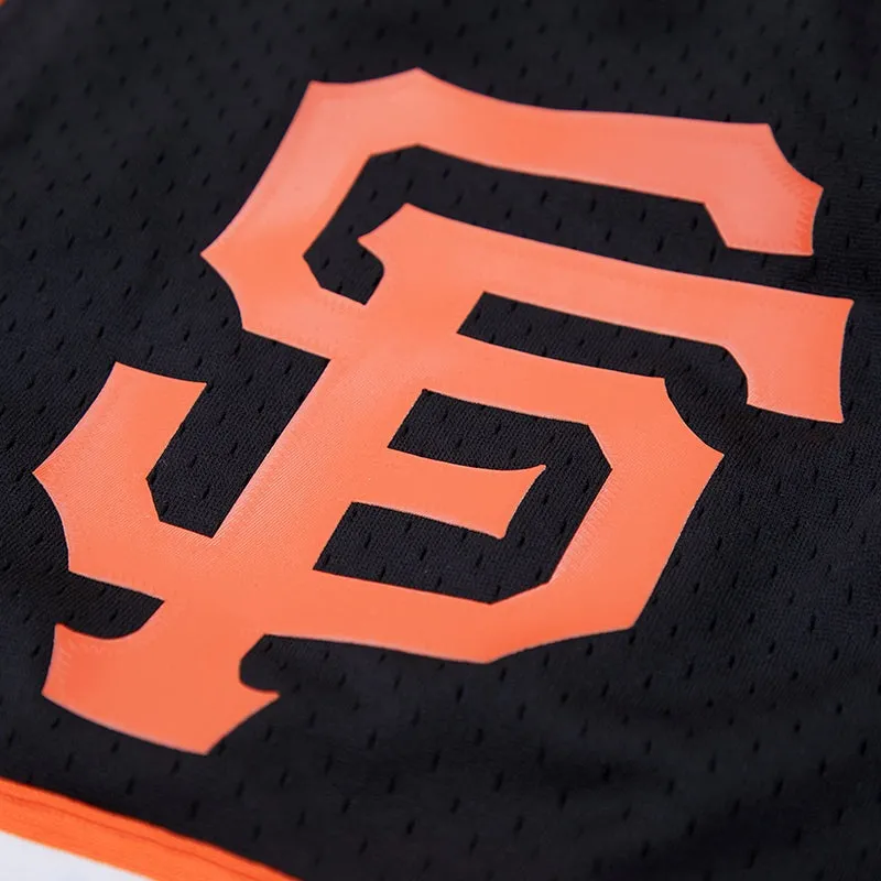 MLB SAN FRANCISCO GIANTS LOGO MEN'S MESH SHORT (BLACK)