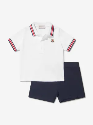 Moncler Enfant Baby Boys Polo Shirt And Shorts Set