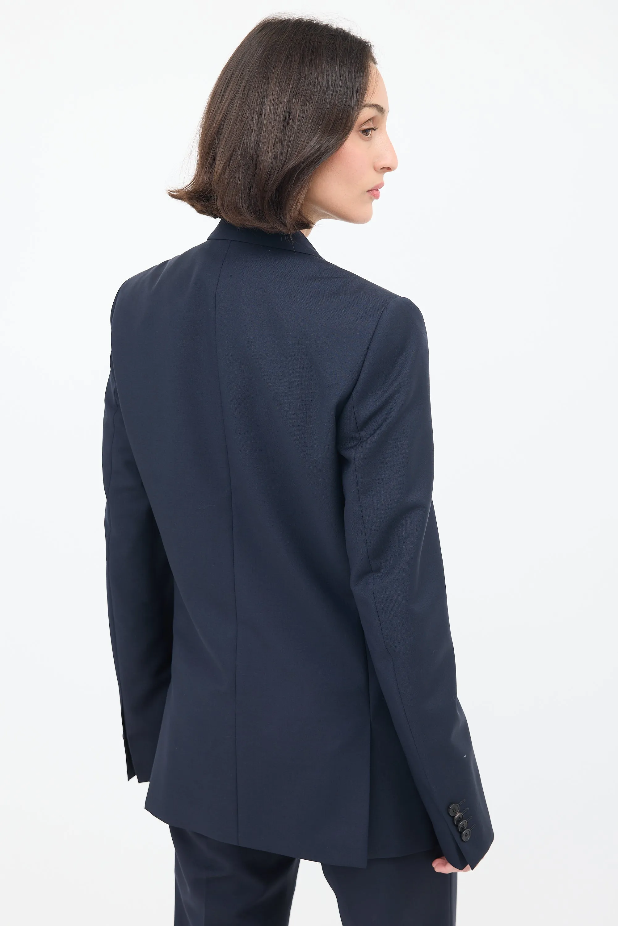 Navy Wool & Mohair Suit