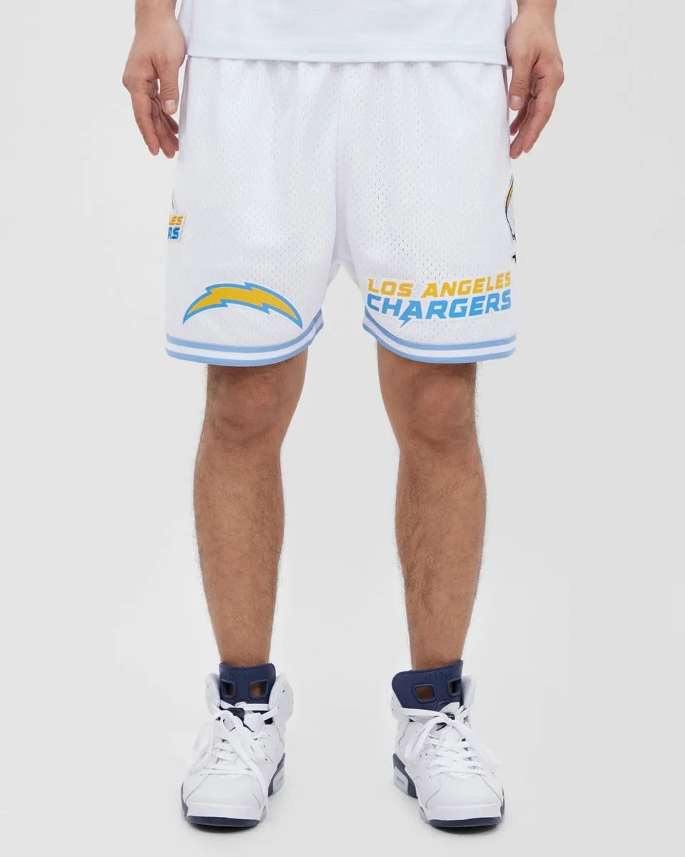 NFL LOS ANGELES ARGERS MEN'S MESH SHORT (WHITE / UNIVERSITY BLUE)