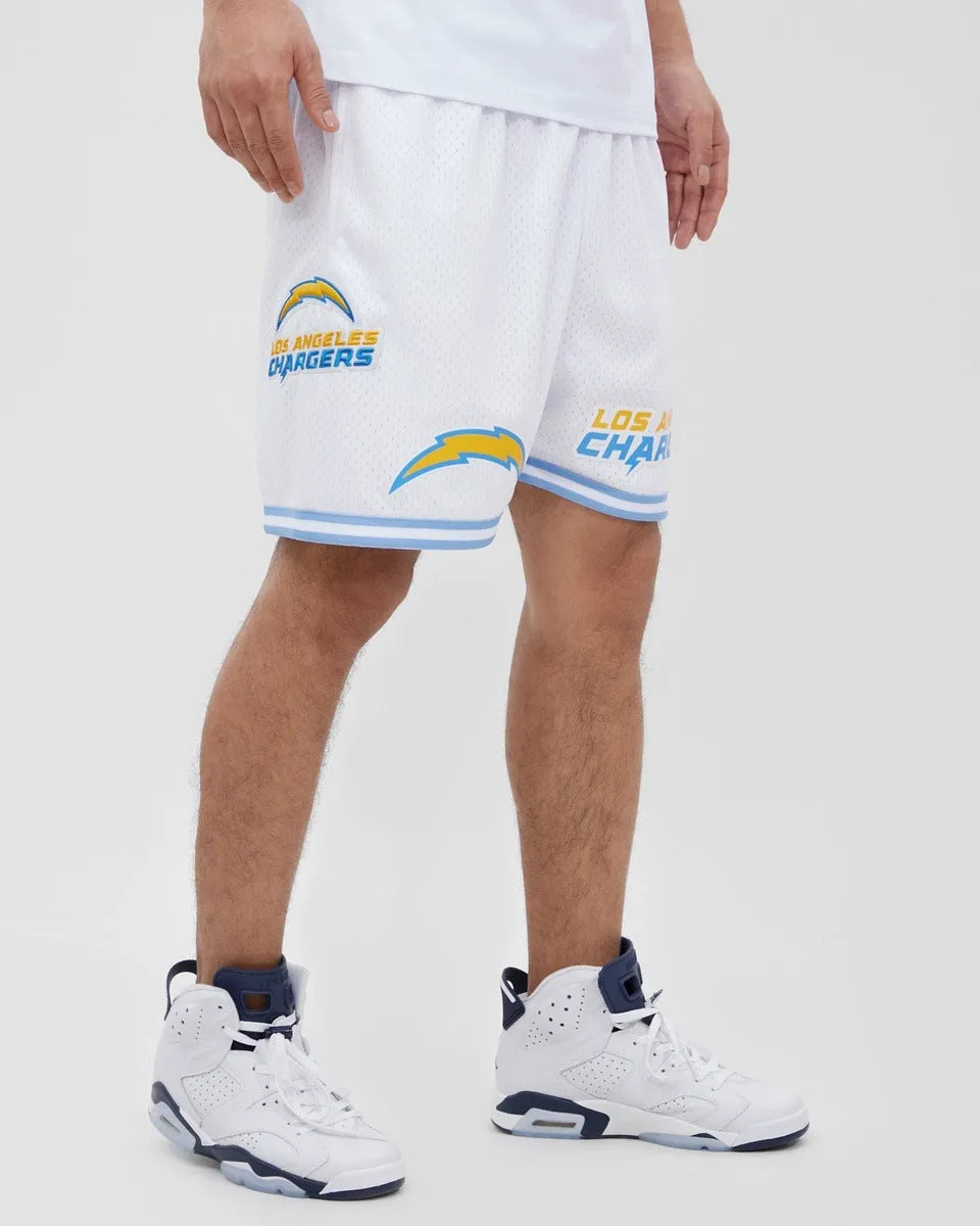 NFL LOS ANGELES ARGERS MEN'S MESH SHORT (WHITE / UNIVERSITY BLUE)