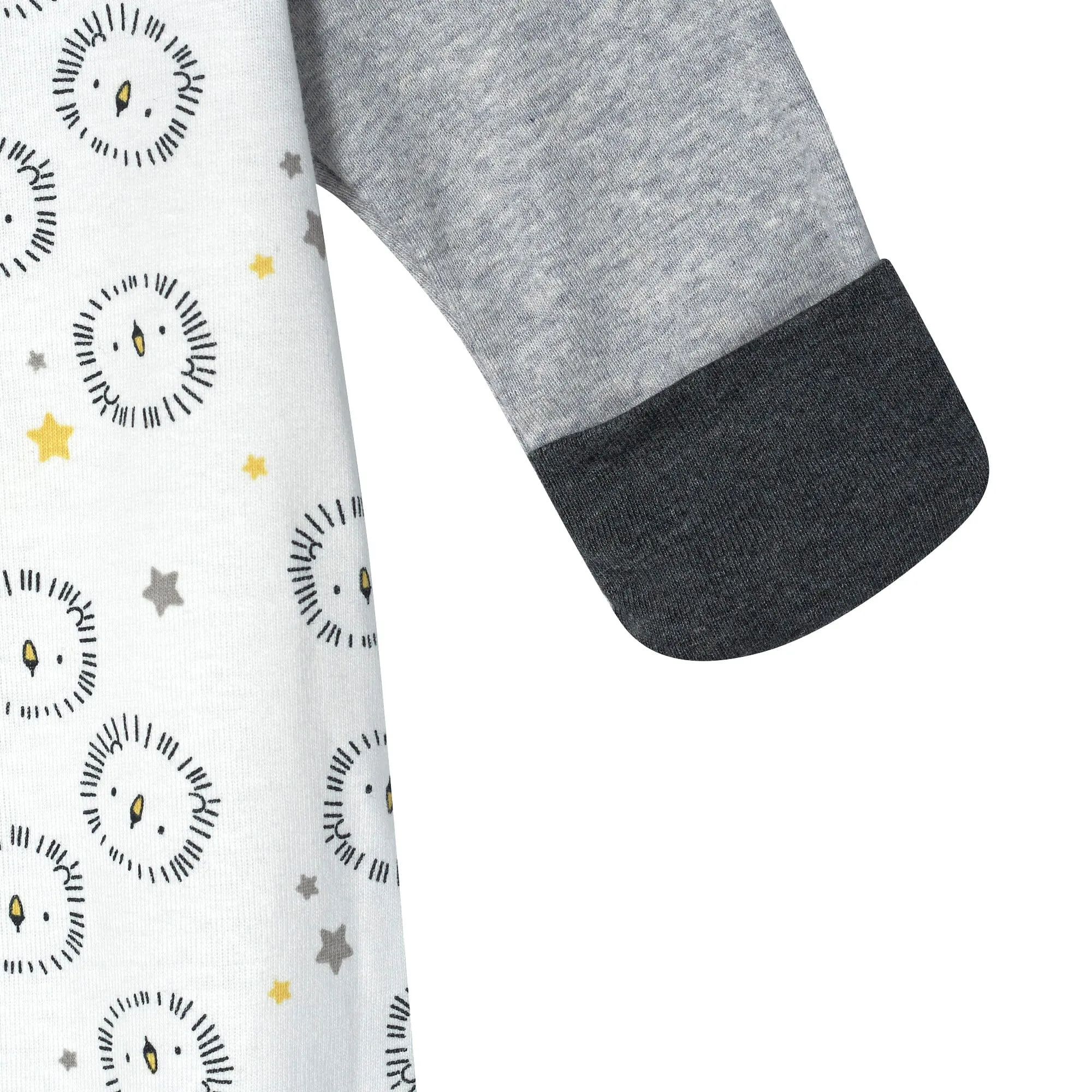 Organic Baby Boys 2-Piece Lil' Lion Gown and Hat Set