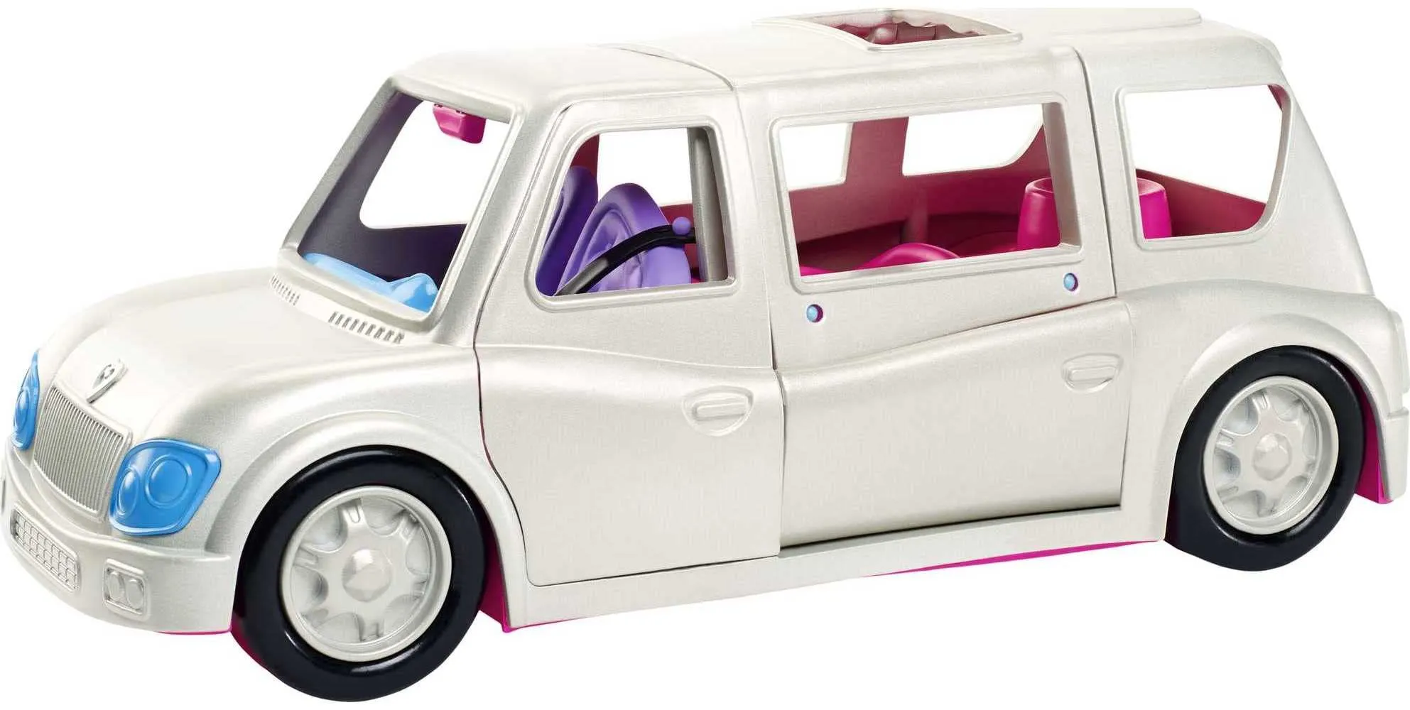 Polly Pocket Vehicle Toy with 3-inch Doll & 14 Fashion Accessories, Arrive In Style Limo Playset