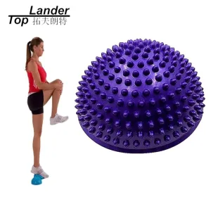 PVC Inflatable Half Yoga Balance Balls Massage Point Fit ball Exercises Trainer Stabilizer GYM Pilates Fitness Ball Pod