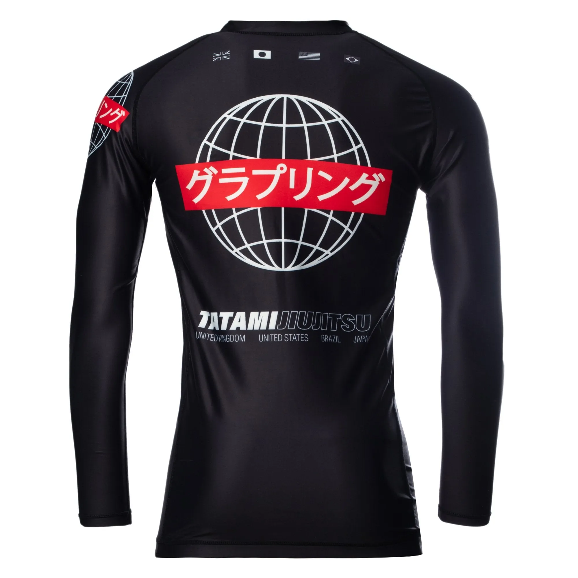 Rash Guard - Tatami Fightwear -  'Global' - Langærmet - Sort