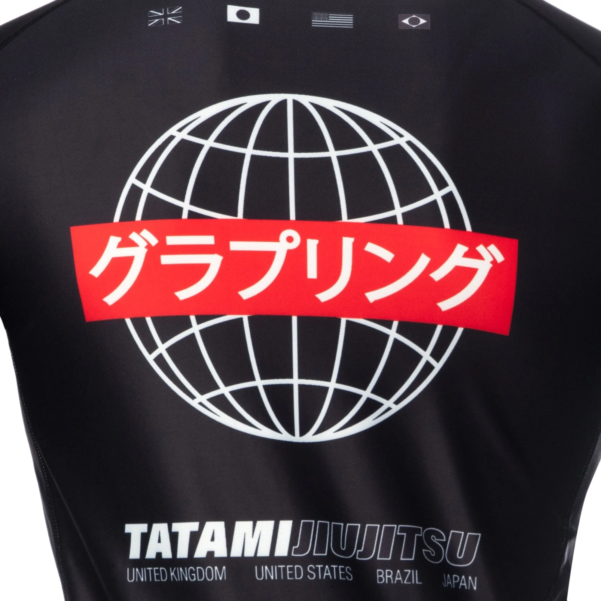 Rash Guard - Tatami Fightwear -  'Global' - Langærmet - Sort