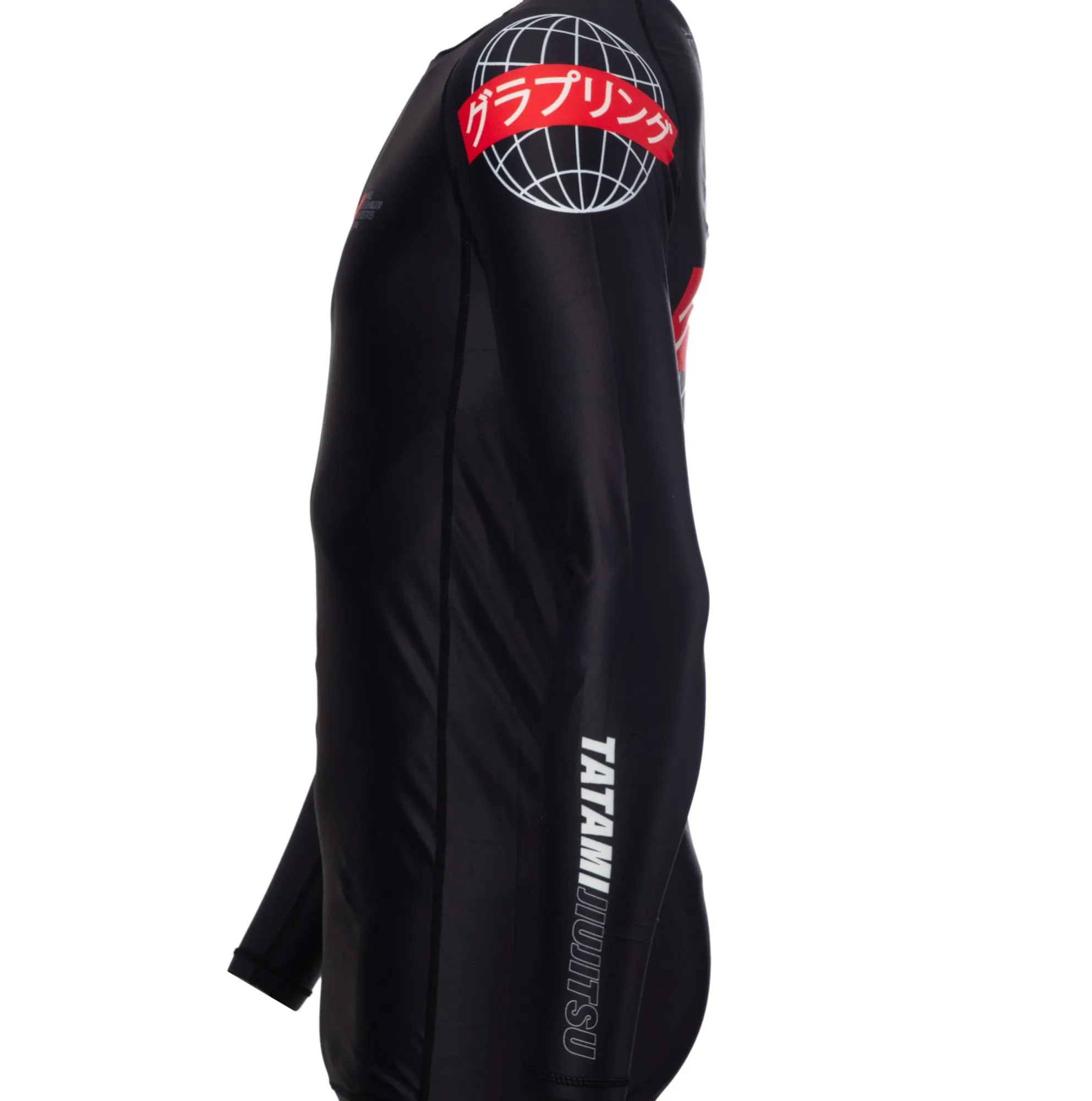 Rash Guard - Tatami Fightwear -  'Global' - Langærmet - Sort