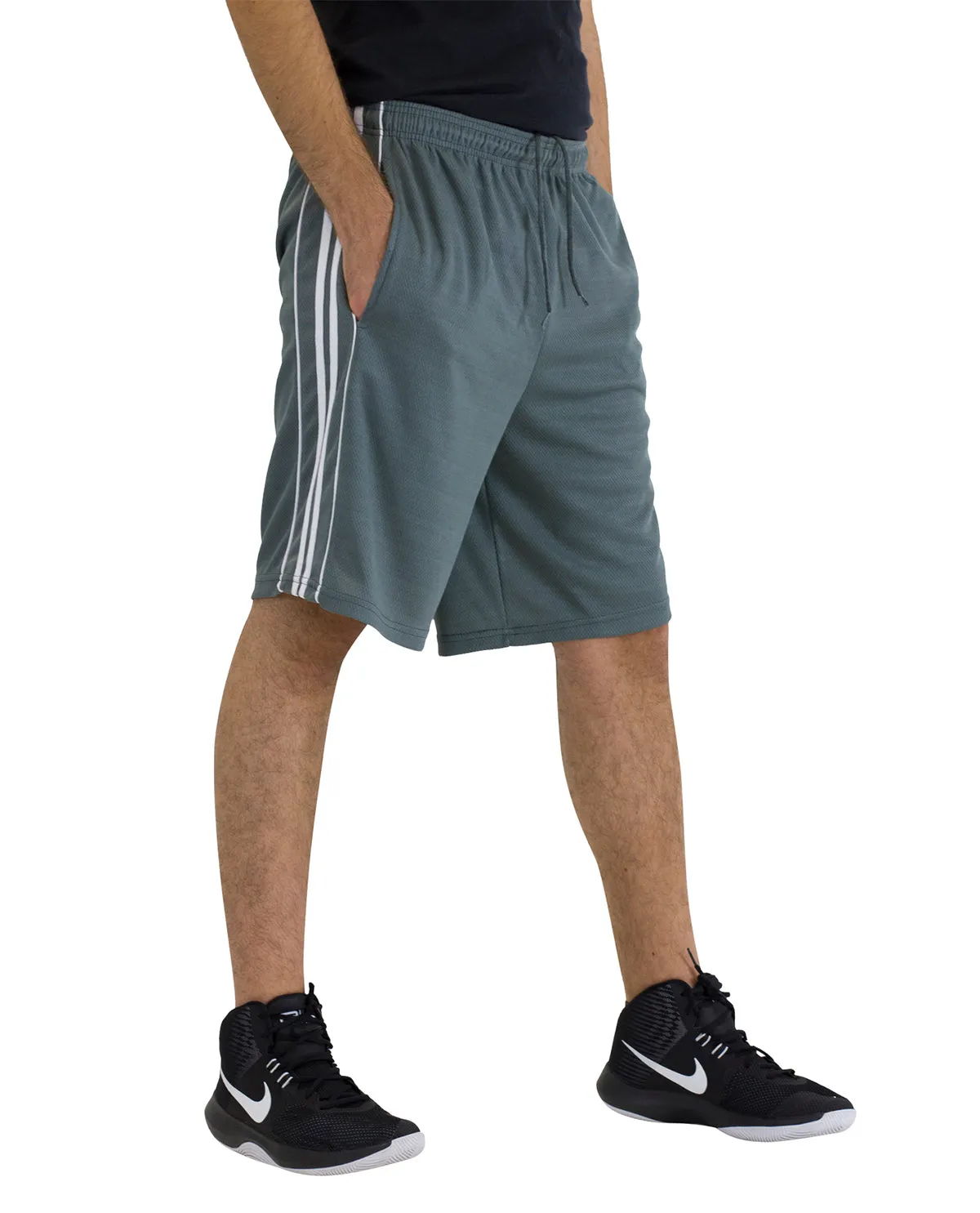 Real Essentials Men's Big & Tall Mesh Shorts