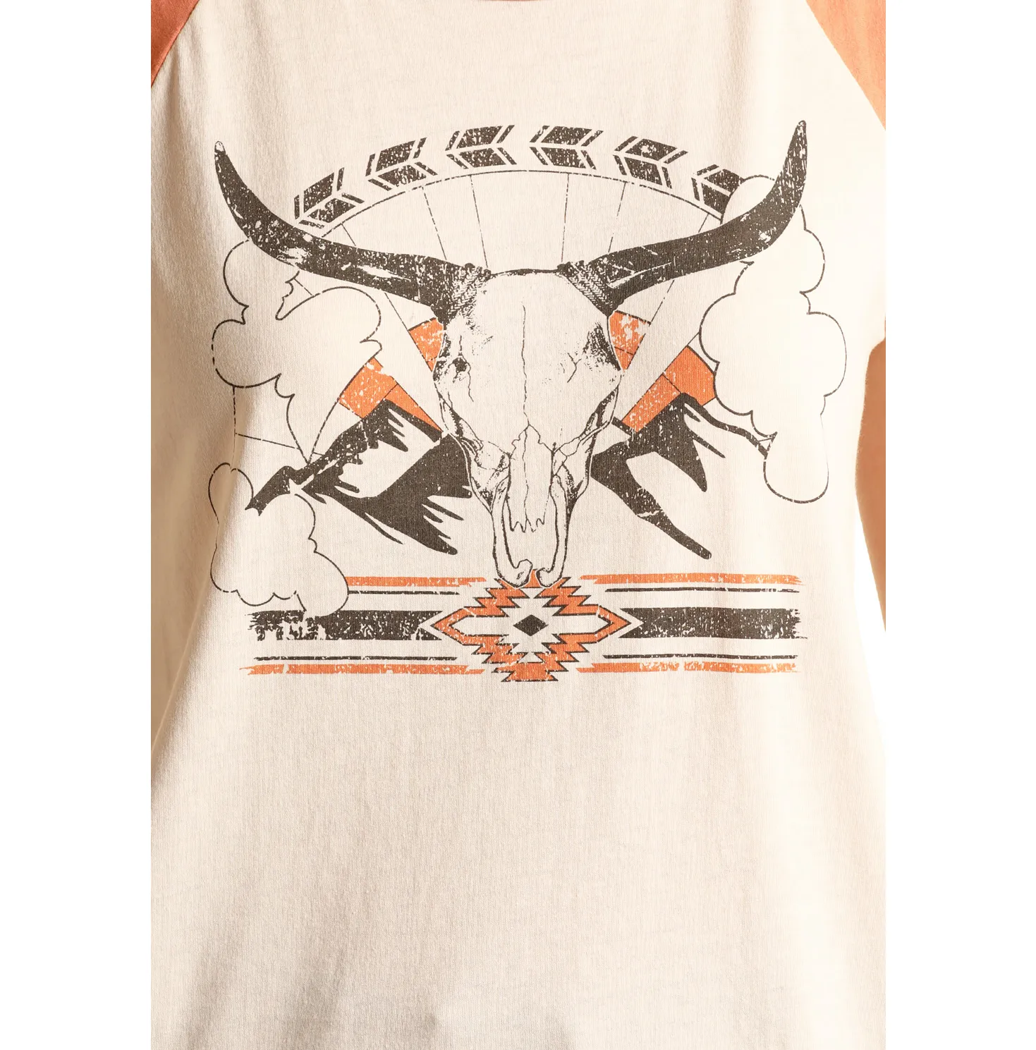 Rock & Roll® Ladies Natural Longhorn Graphic Tank Top RRWT20RZOC
