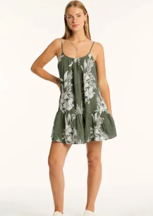 Sea Level Aloha Short Sundress Khaki