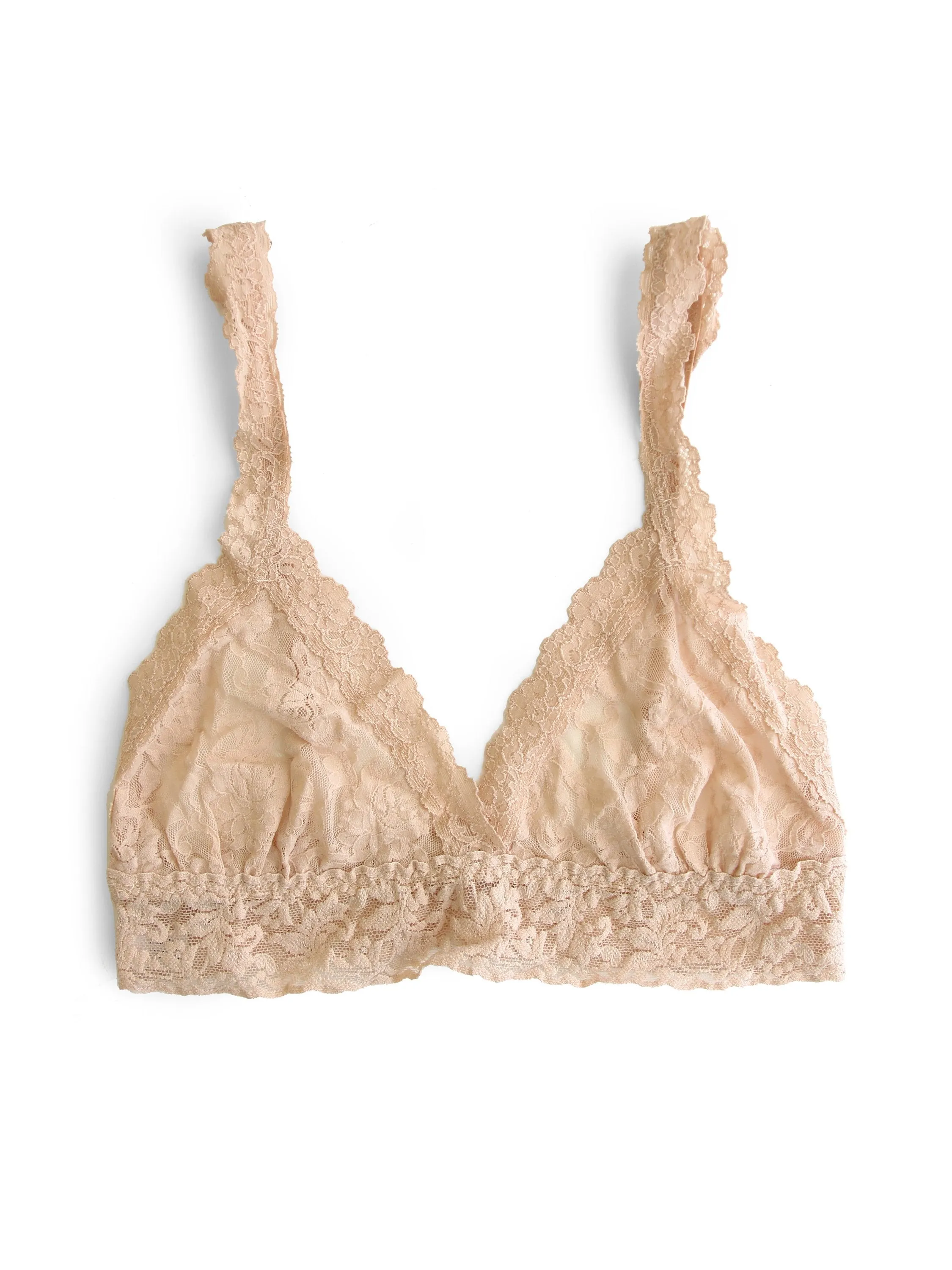 Signature Lace Crossover Bralette Chai