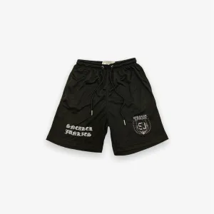 Sneaker Junkies Font Mesh Shorts Black