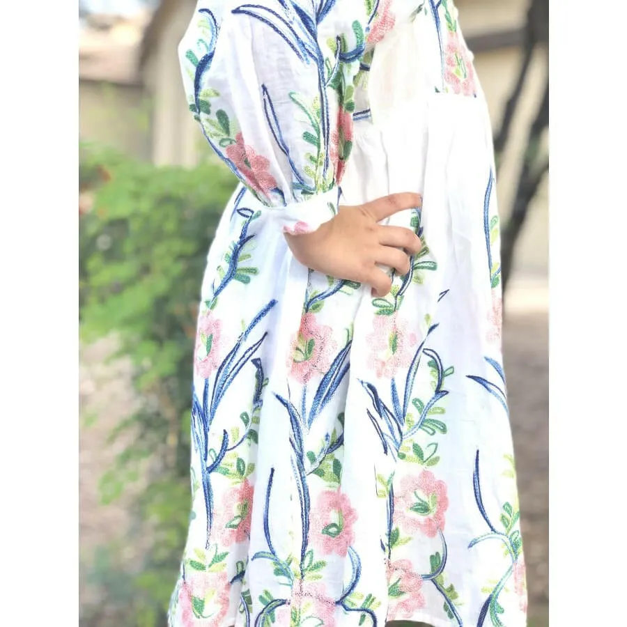 Sophie Embroidered Floral Dress