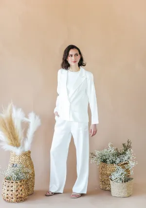 Special White Shimmer Blazer