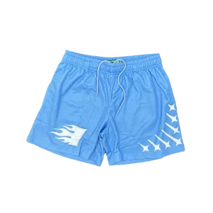 Staple Mesh Shorts Light Blue