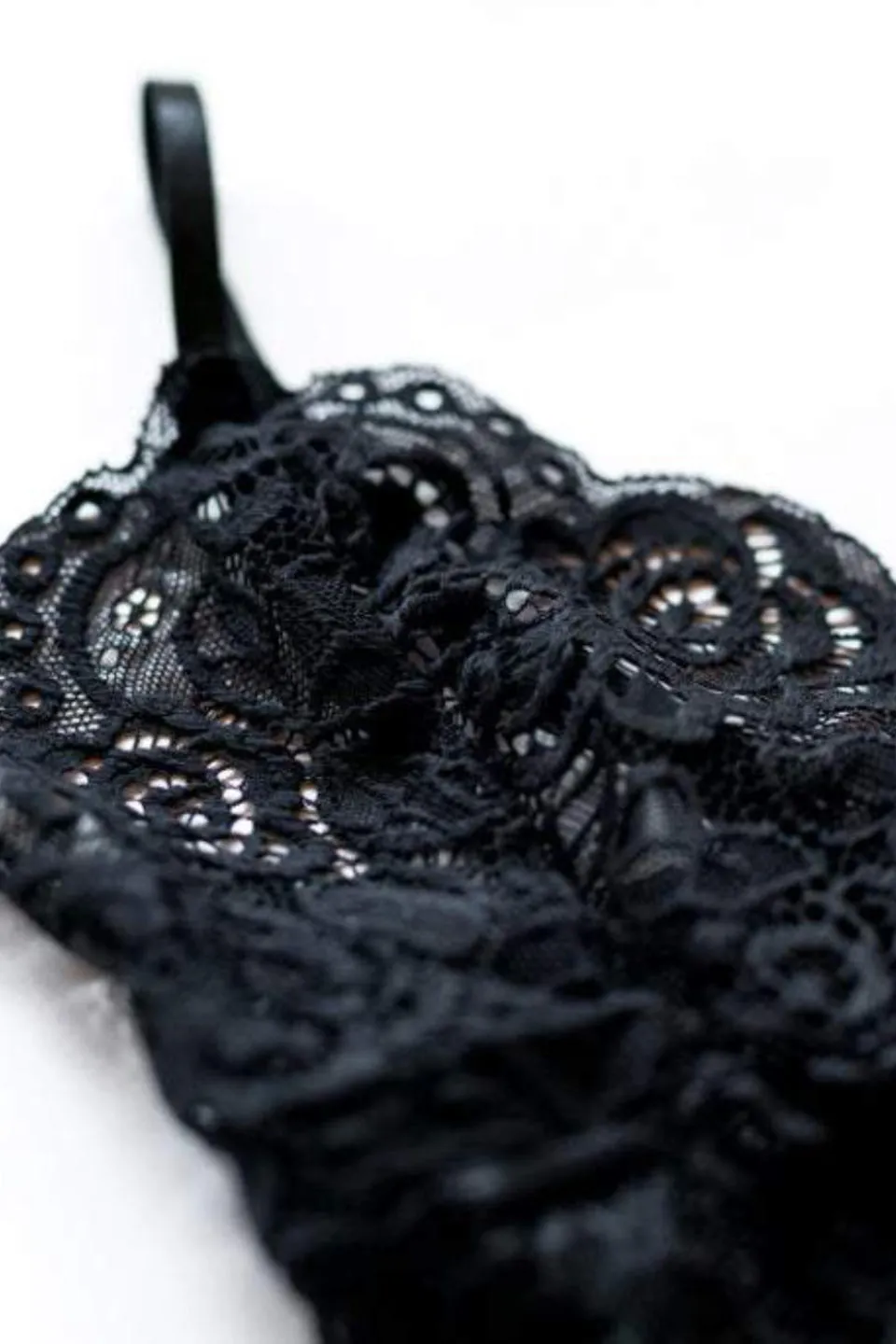 Strappy Black Lace Bralette