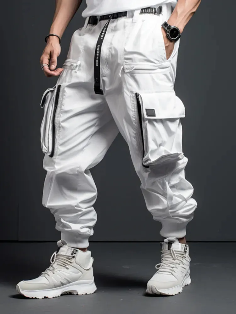Streetwear White Cargo Pants