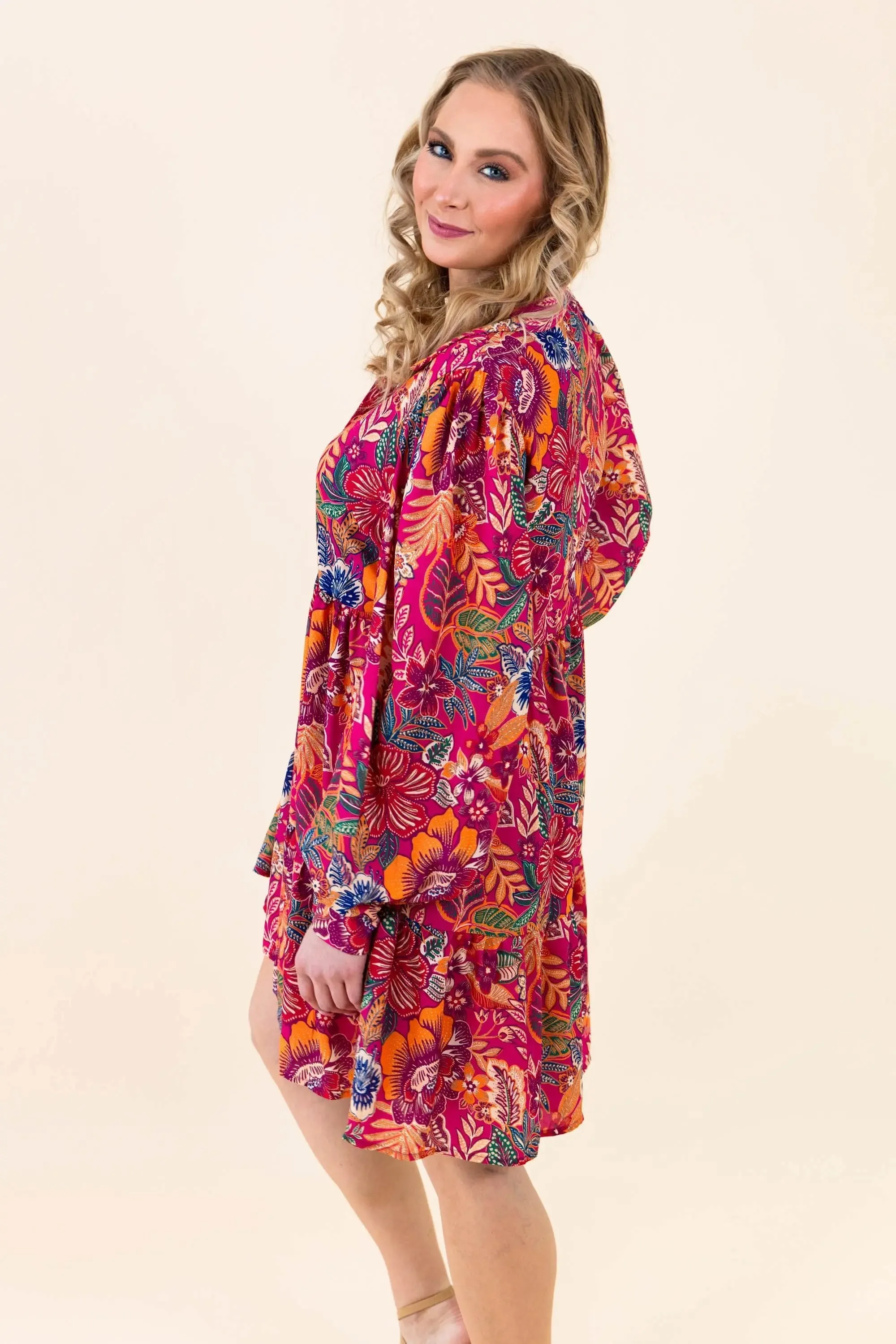 Sway with the Blossoms Mini Dress