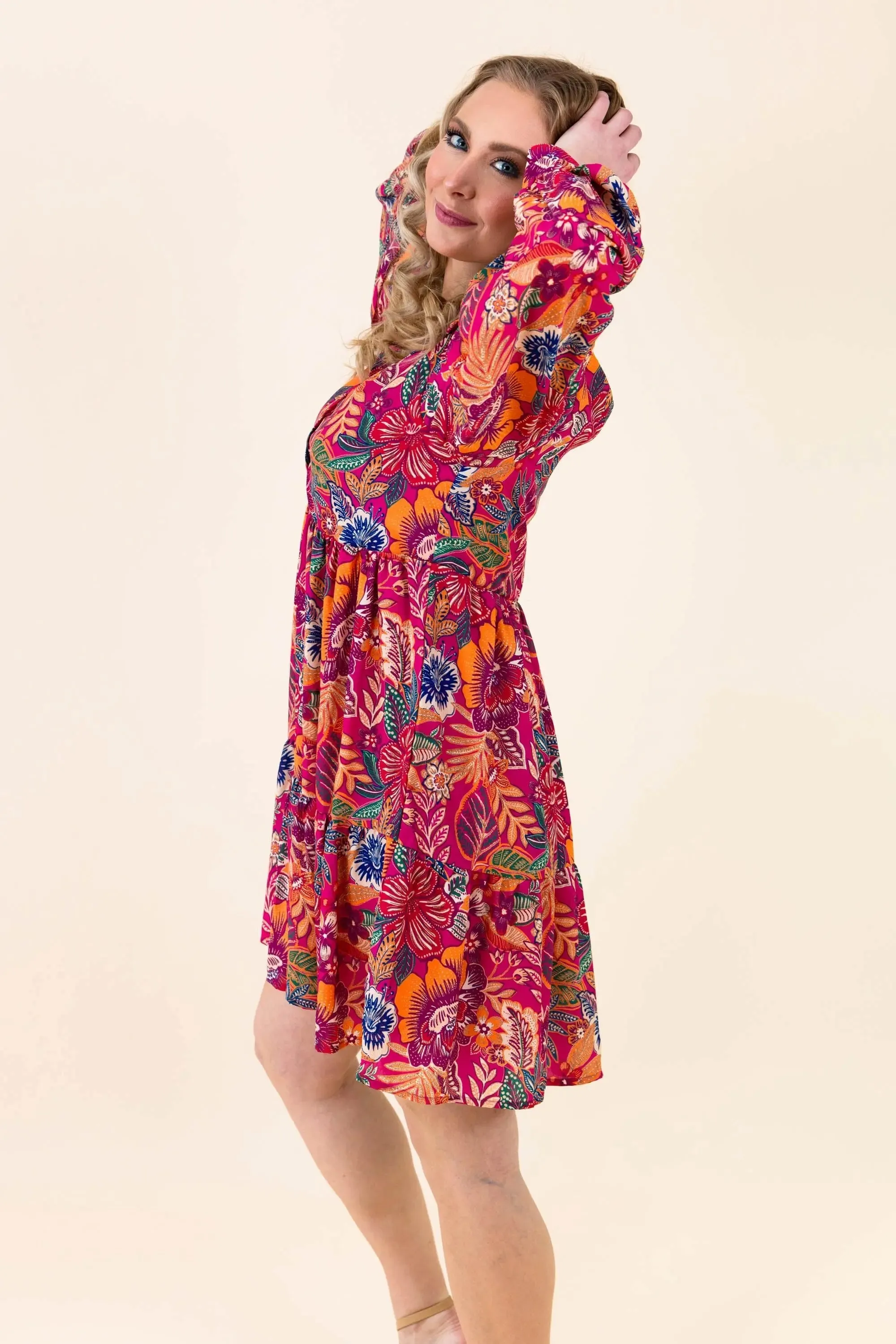 Sway with the Blossoms Mini Dress