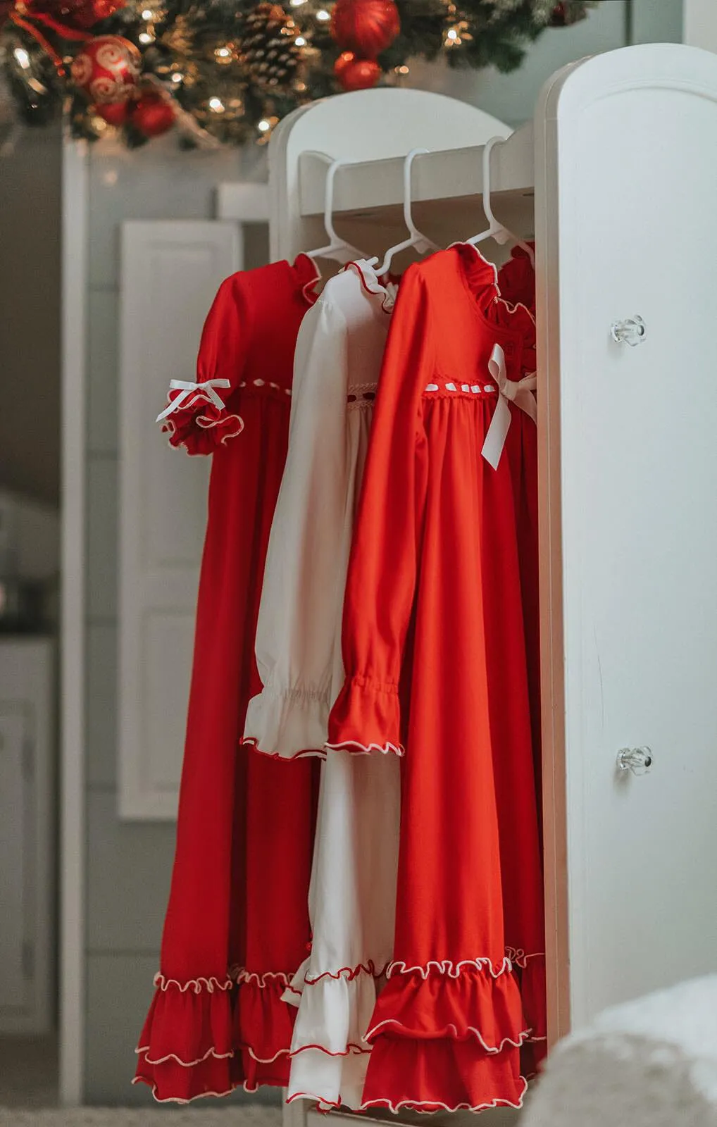 The Original Clara Nutcracker Christmas Gown Long Sleeve in Red