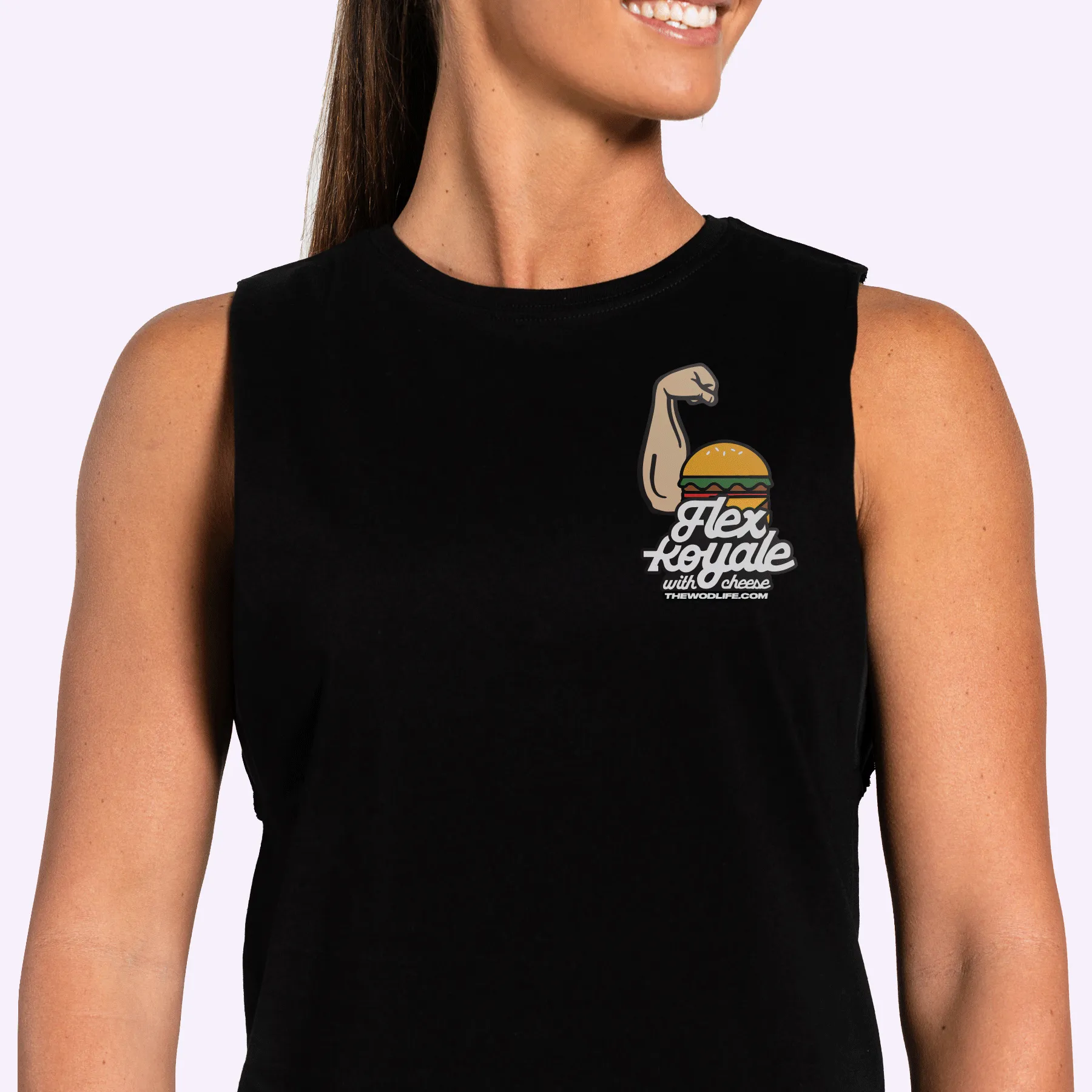 The WOD Life - UNISEX MUSCLE TANK - FLEX ROYALE WITH CHEESE