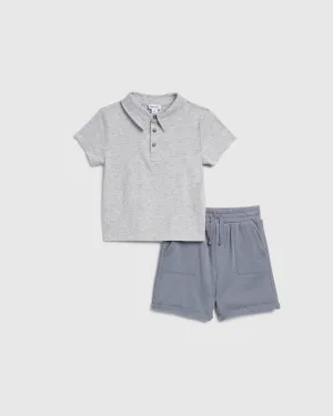 Toddler Boy Polo Short Set
