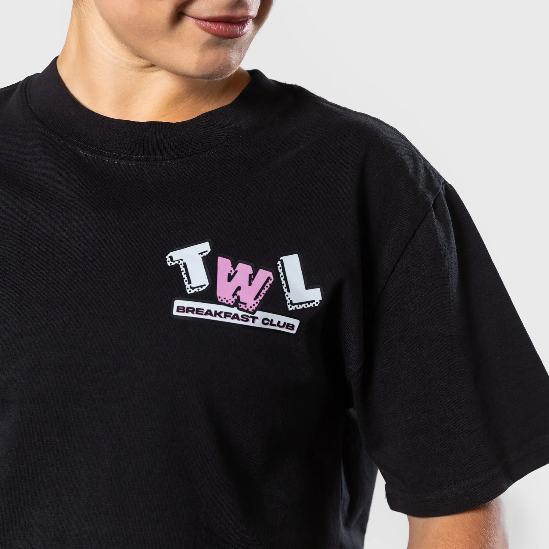 TWL - LIFESTYLE OVERSIZED T-SHIRT - MUSCLE MUNCH - WASHED BLACK