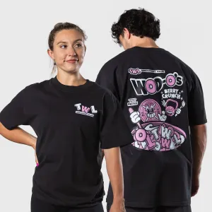 TWL - LIFESTYLE OVERSIZED T-SHIRT - MUSCLE MUNCH - WASHED BLACK
