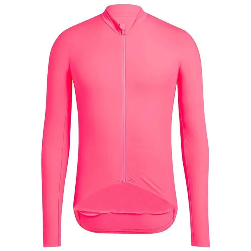 Unisex Solid Color Long Sleeve Cycling Jersey