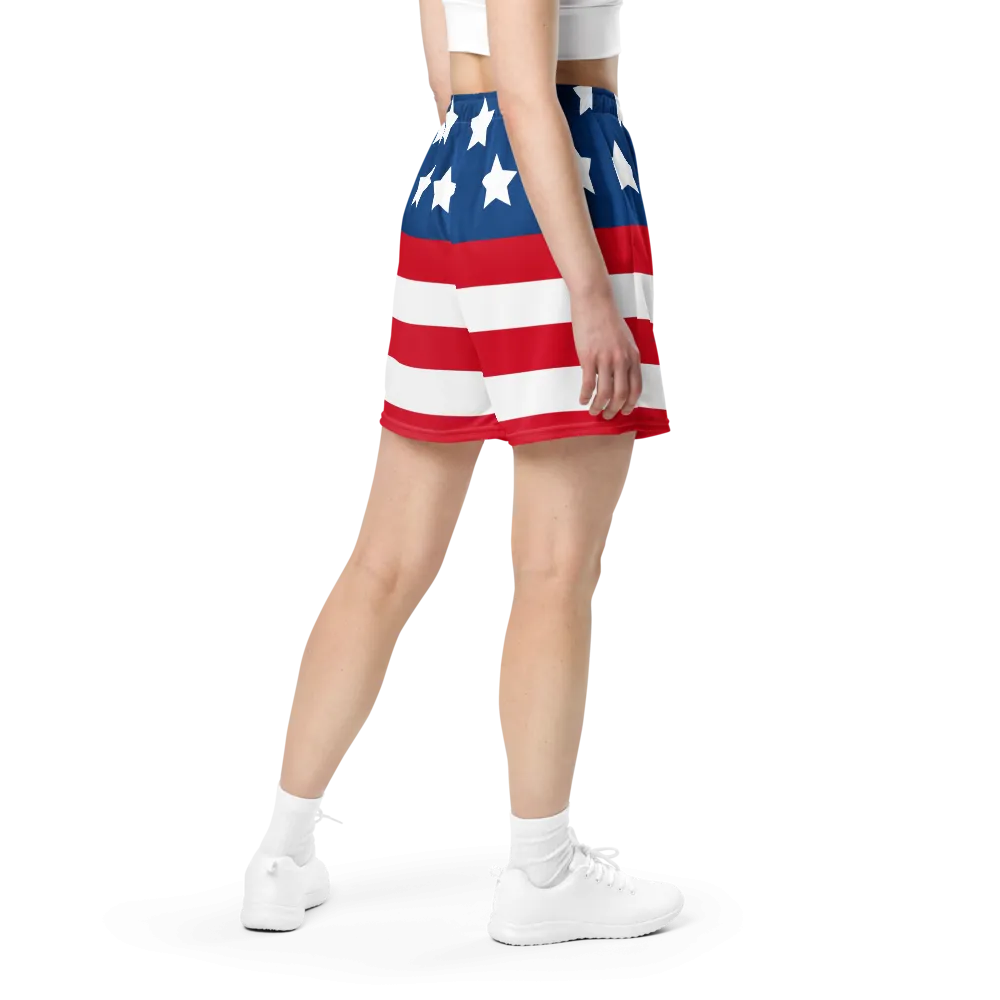 USA FlingGolf Unisex Mesh Shorts (Flag)