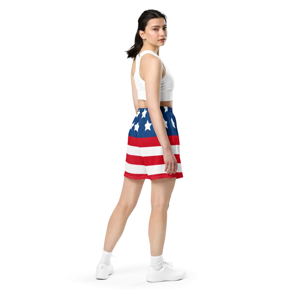 USA FlingGolf Unisex Mesh Shorts (Flag)