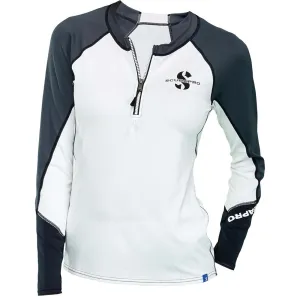Used ScubaPro Shell Rash Guard Womens, Long Sleeve, C-Flow (UPF50)