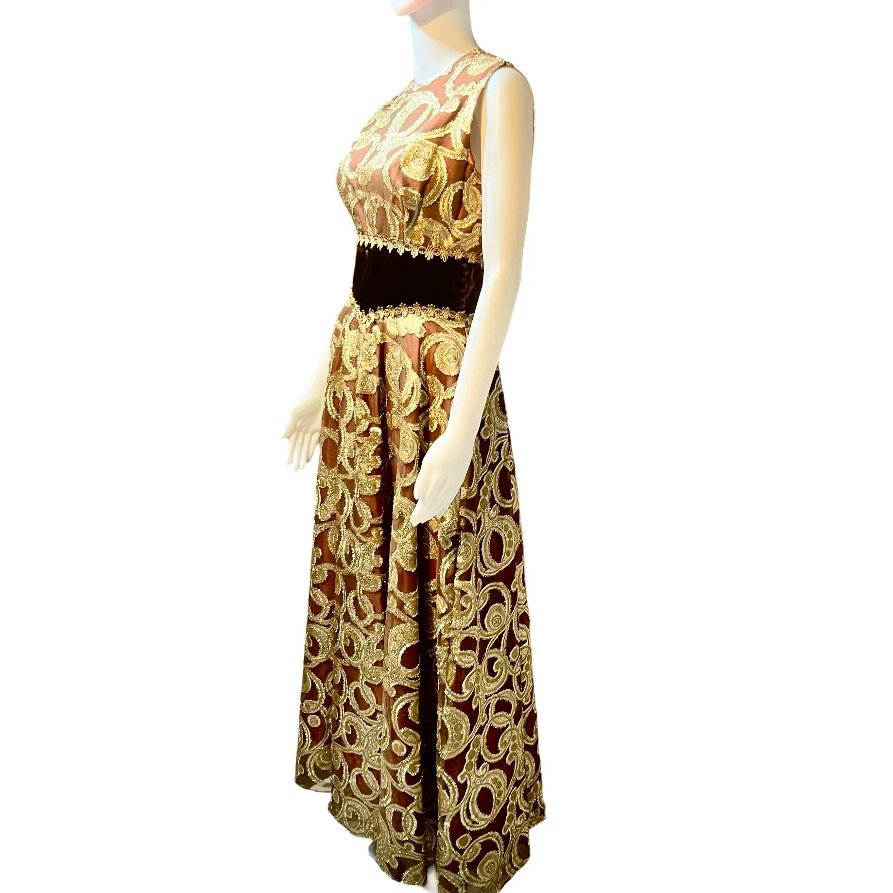Vintage 1960s Floor-Length Formal Gown