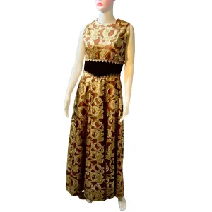 Vintage 1960s Floor-Length Formal Gown