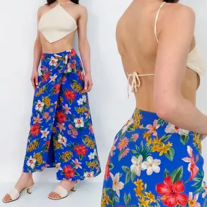 Vintage Silk Skirt and Halter Set - Small