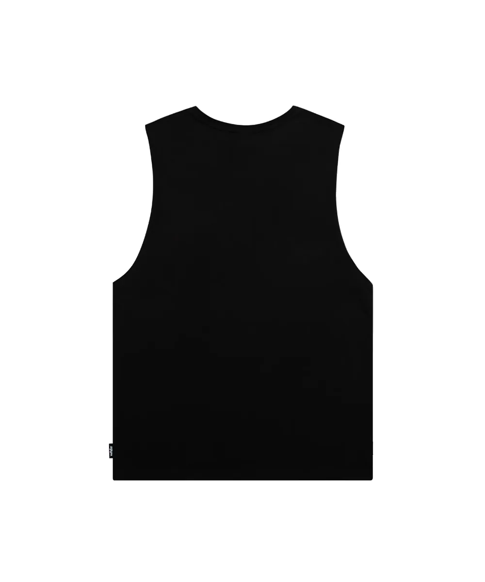 WNDRR Accent Muscle Top (Black)