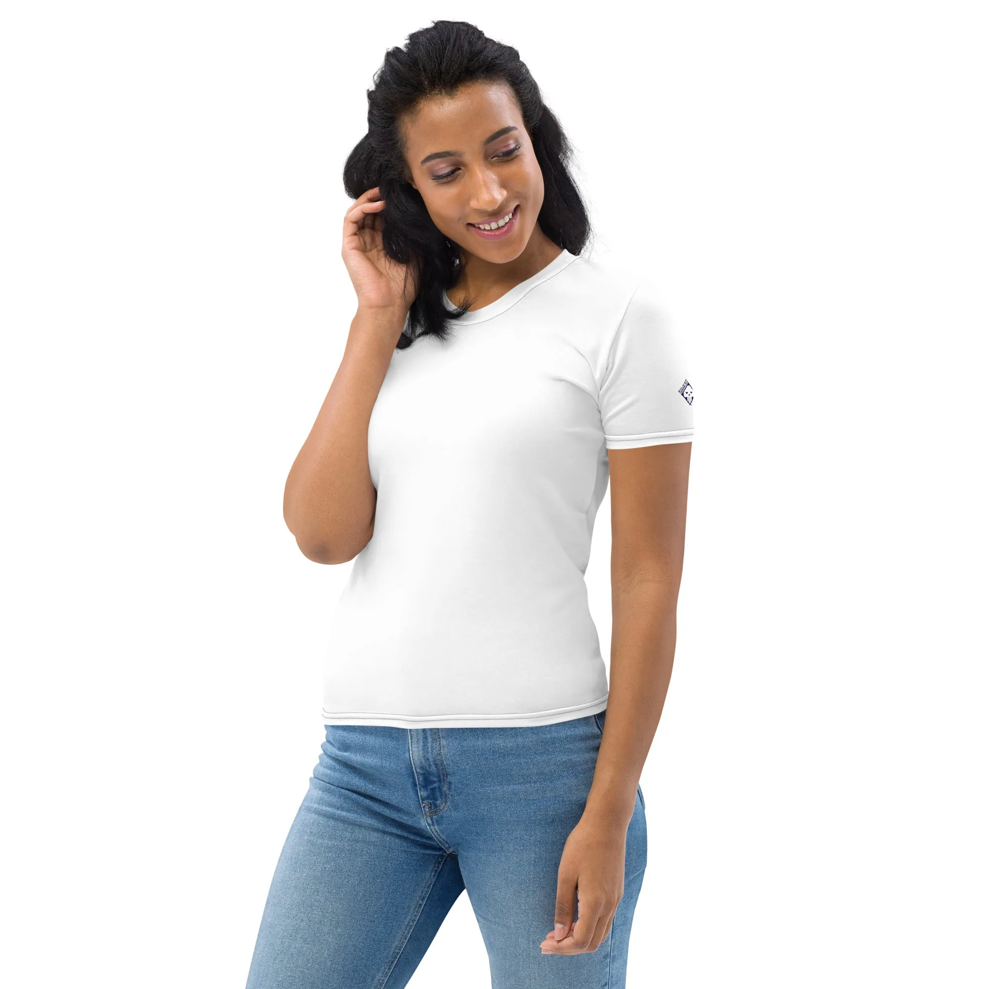 Women's BJJ Rash Guard - Short Sleeves with Solid Color Comfort - Snow