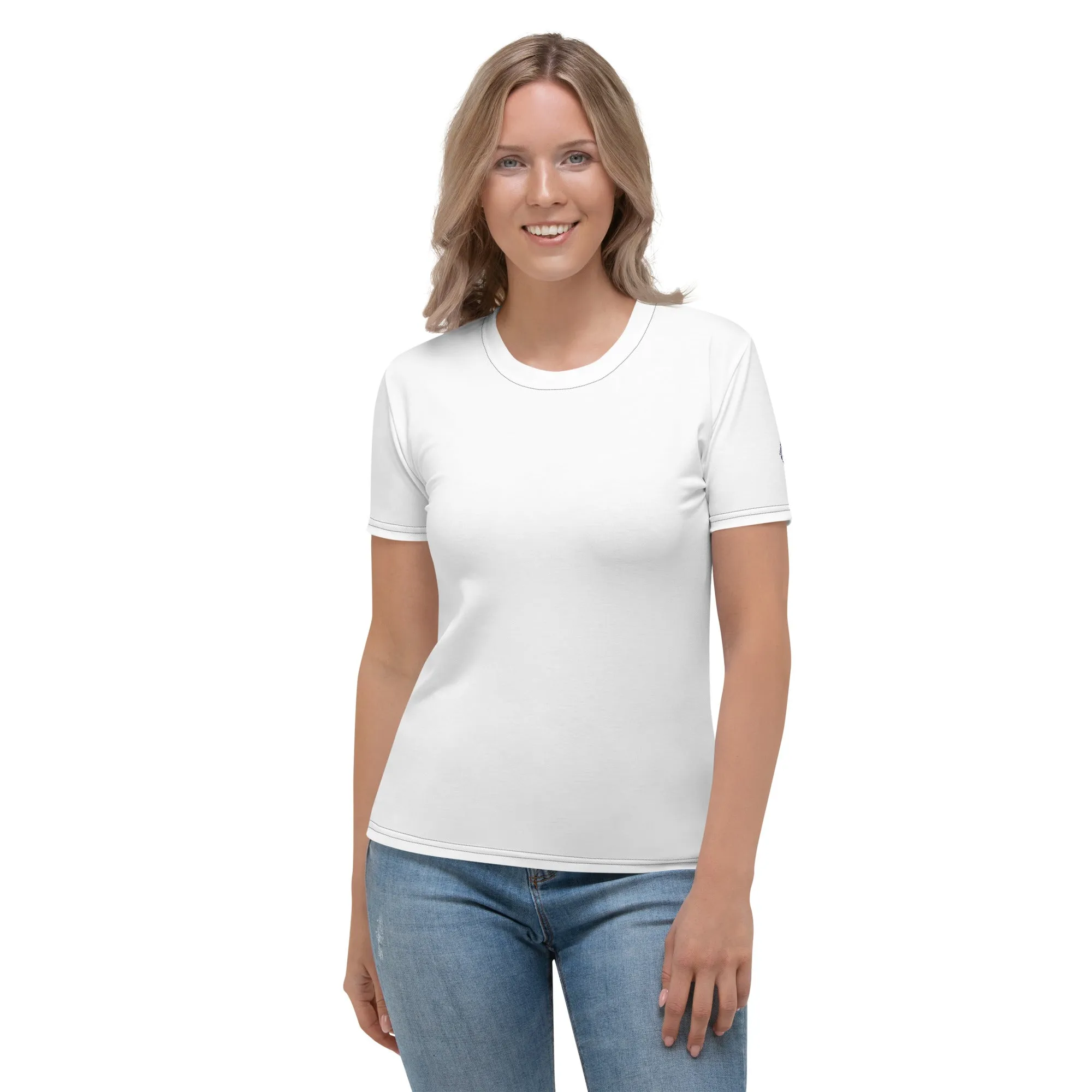 Women's BJJ Rash Guard - Short Sleeves with Solid Color Comfort - Snow