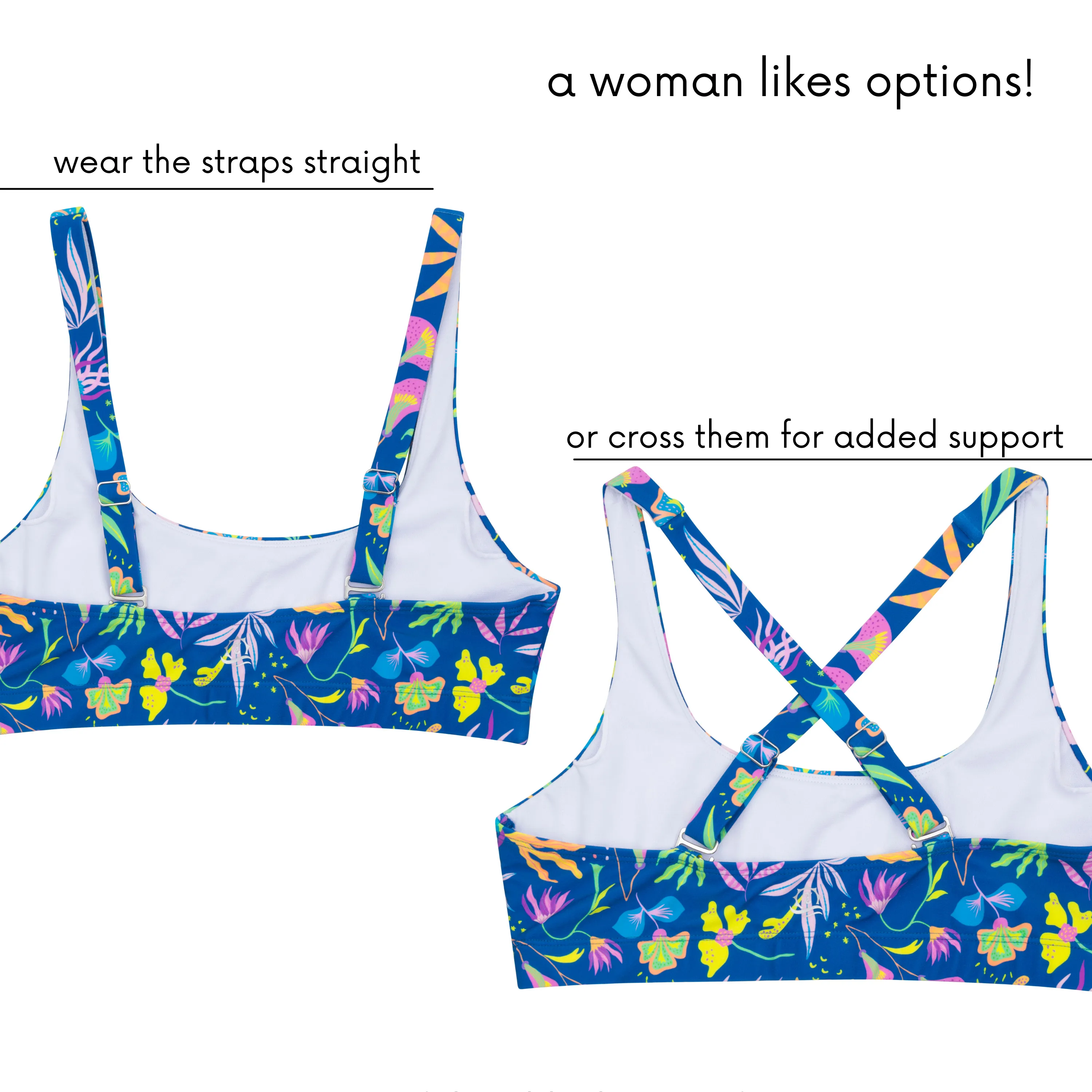 Women's Scoop Neck Bikini Top | "Tropadelic"