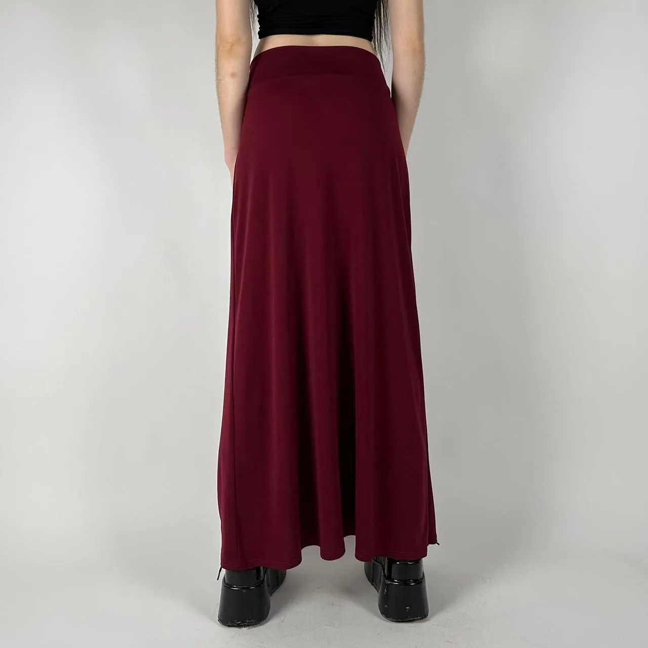 Y2K Red Maxi Skirt (M)