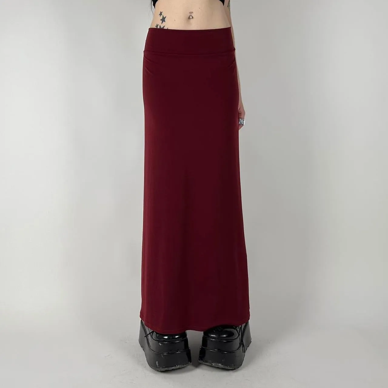 Y2K Red Maxi Skirt (M)