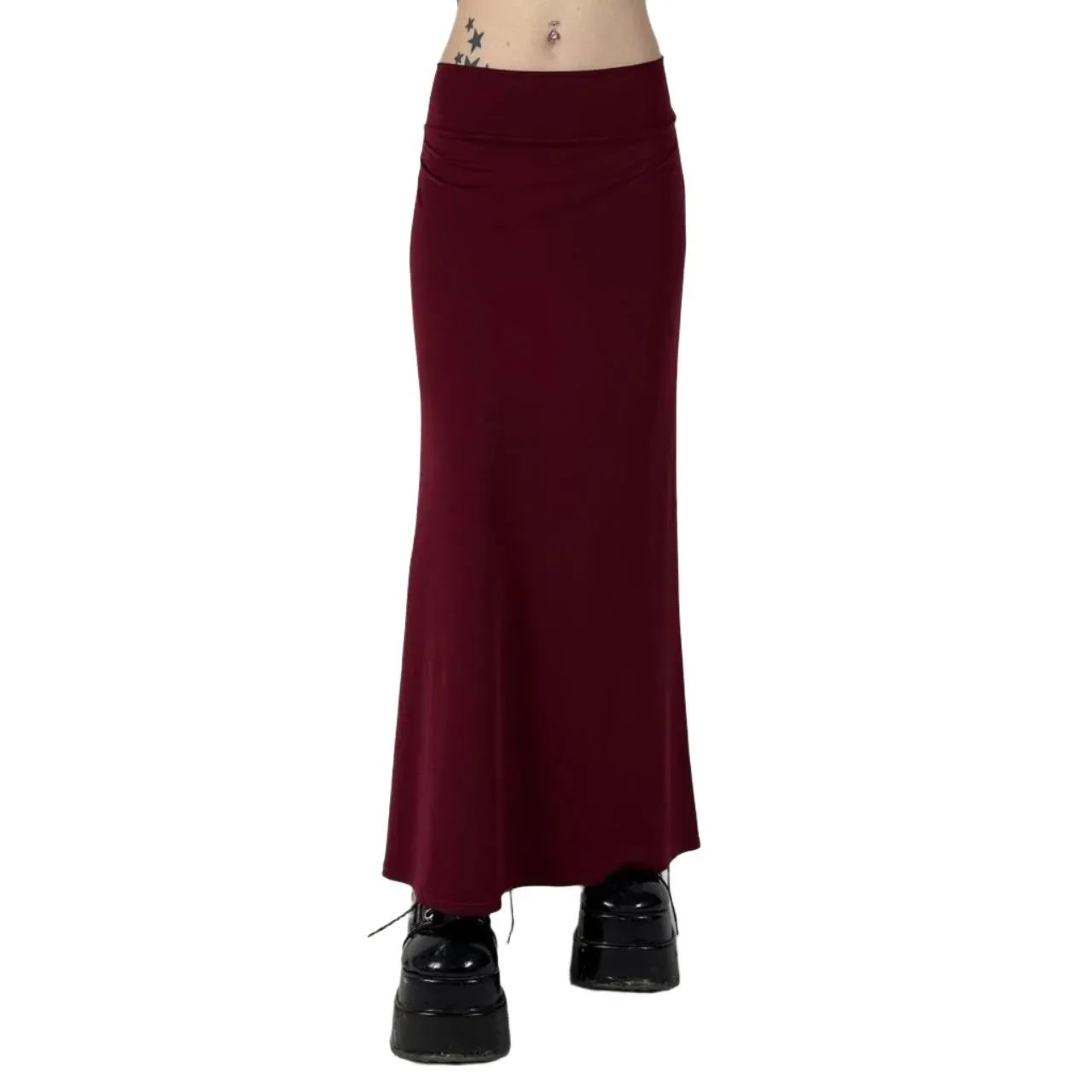 Y2K Red Maxi Skirt (M)