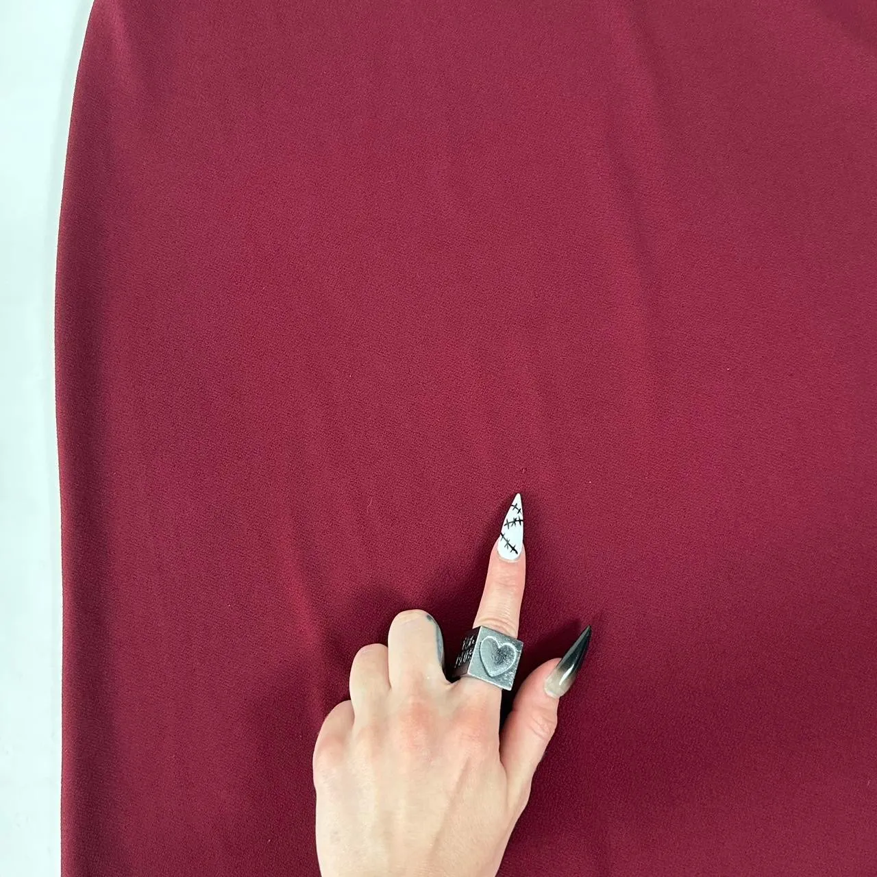 Y2K Red Maxi Skirt (M)