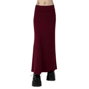 Y2K Red Maxi Skirt (M)