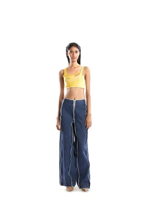 Yellow rubber tank top
